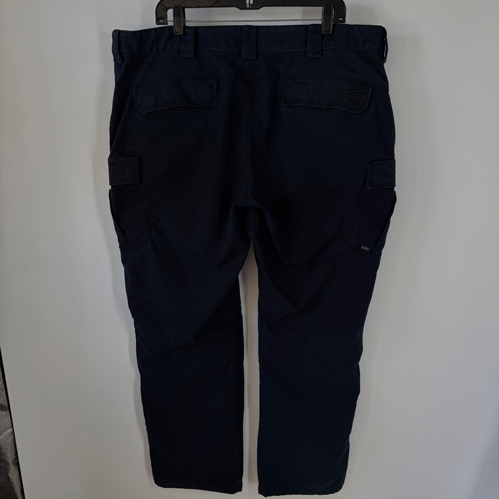 5.11 Tactical Cargo Pants Mens 43x31 Navy Blue Ripstop Utility Work Trouser
